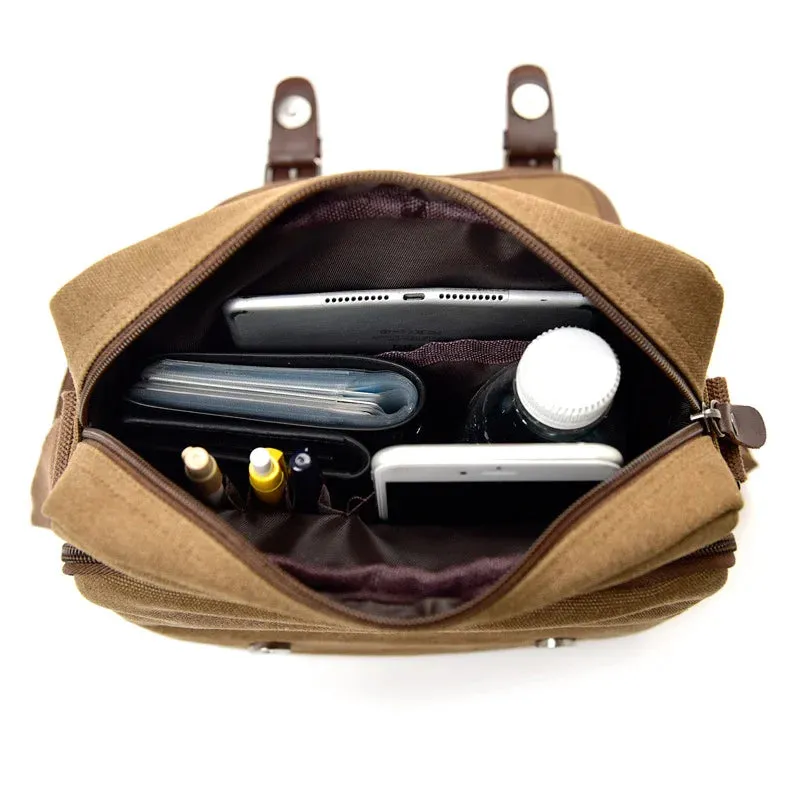 Casual Fashion Canvas Men's Bag Vintage Men's Canvas Shoulder Bag