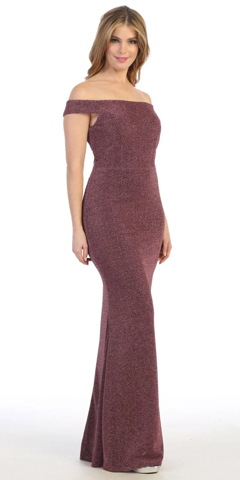 Celavie 6402 Off-Shoulder Mermaid Style Long Dress