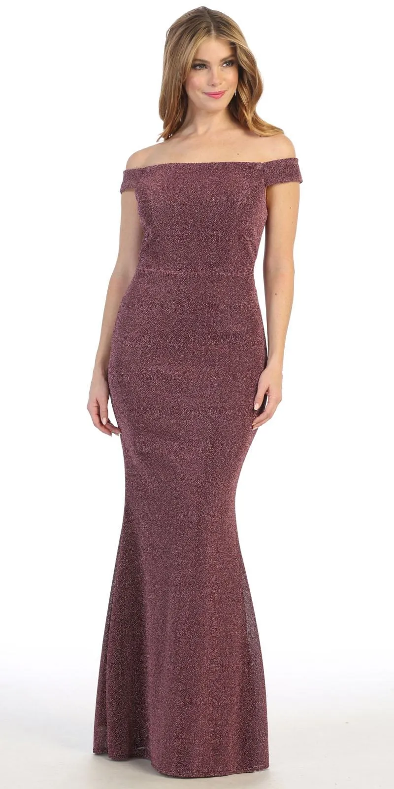 Celavie 6402 Off-Shoulder Mermaid Style Long Dress