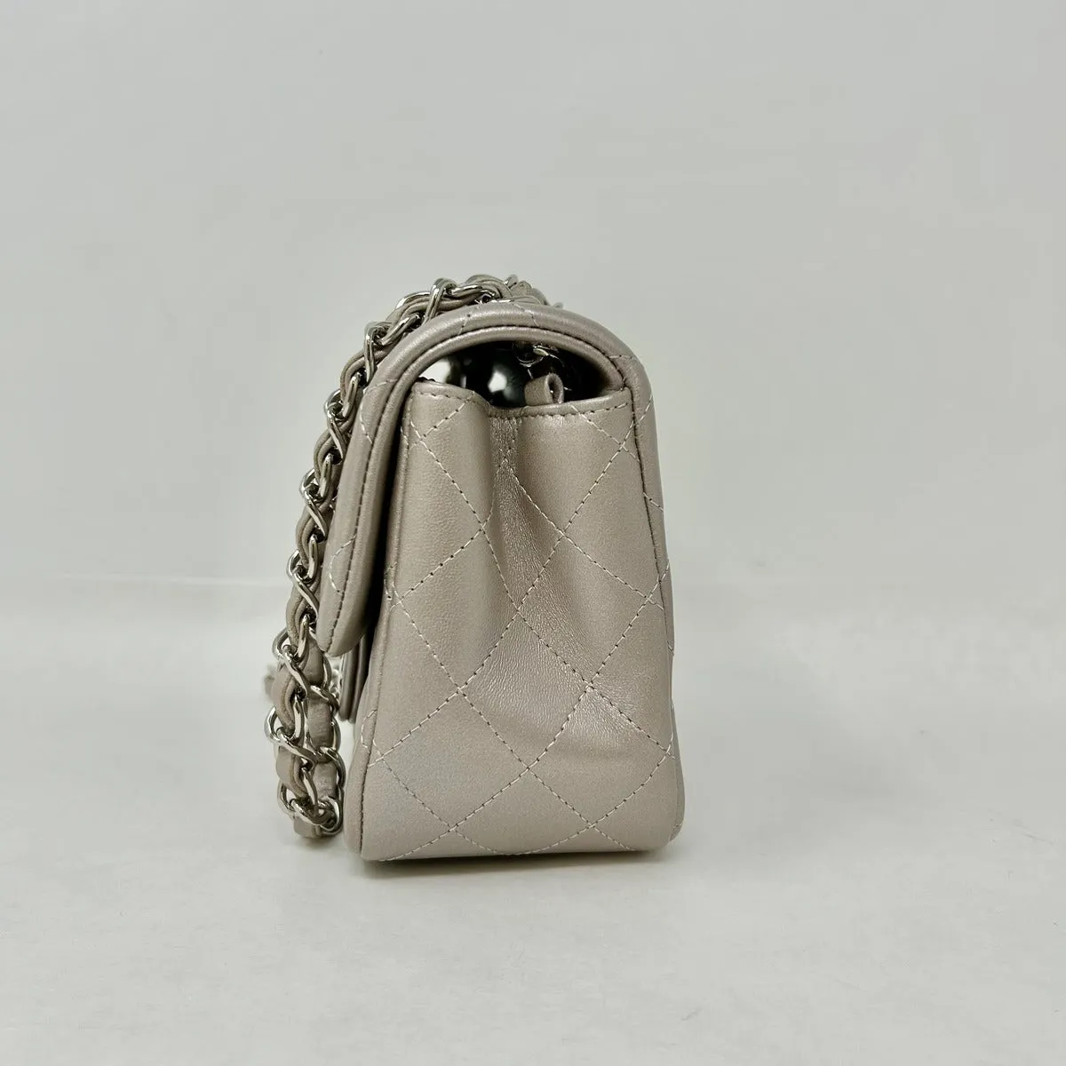Chanel 2018  Metallic Square Mini Bag