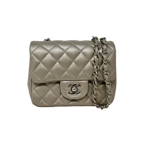 Chanel 2018  Metallic Square Mini Bag