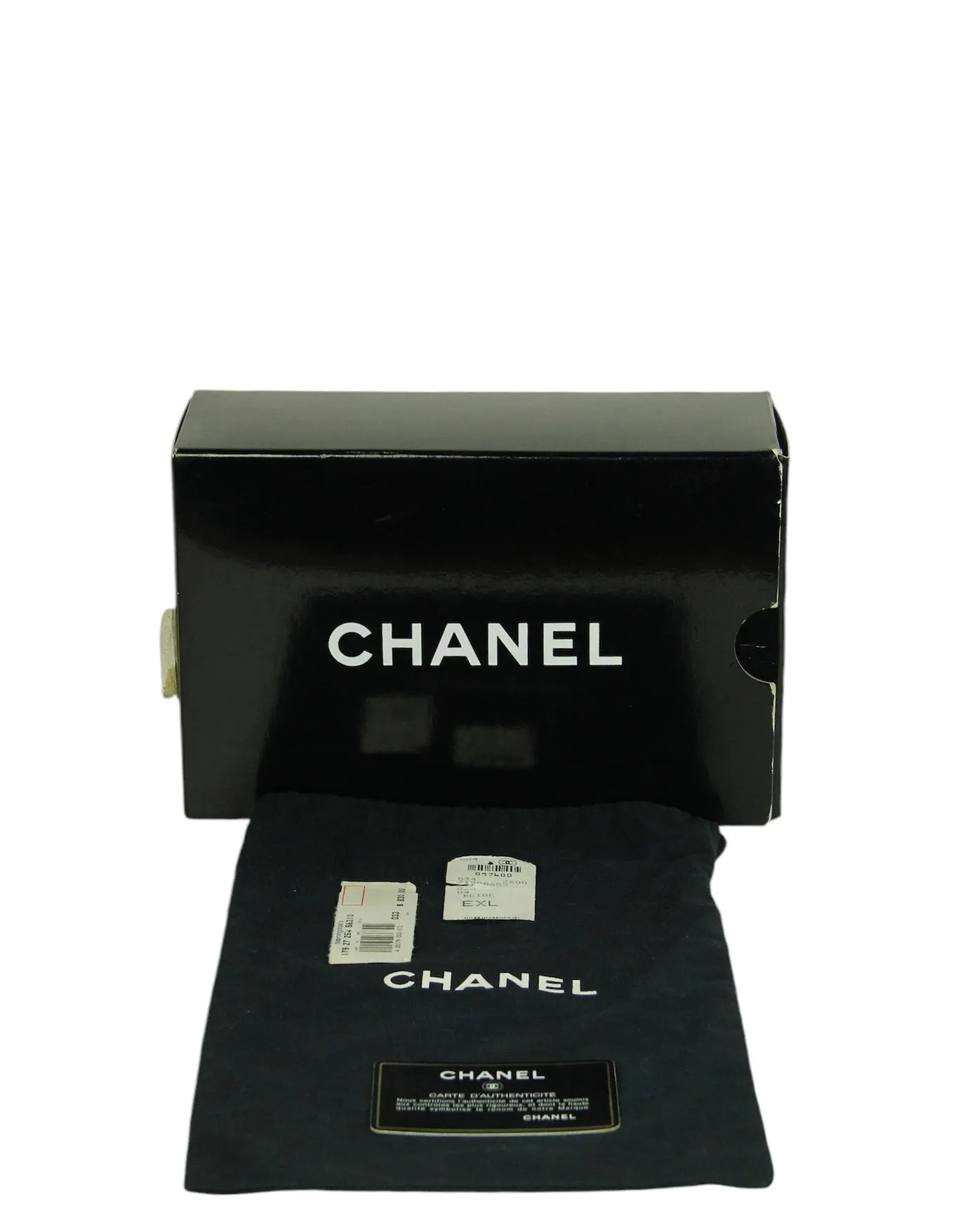 Chanel '90s Beige Caviar Quilted Belt Bag sz 85/34"