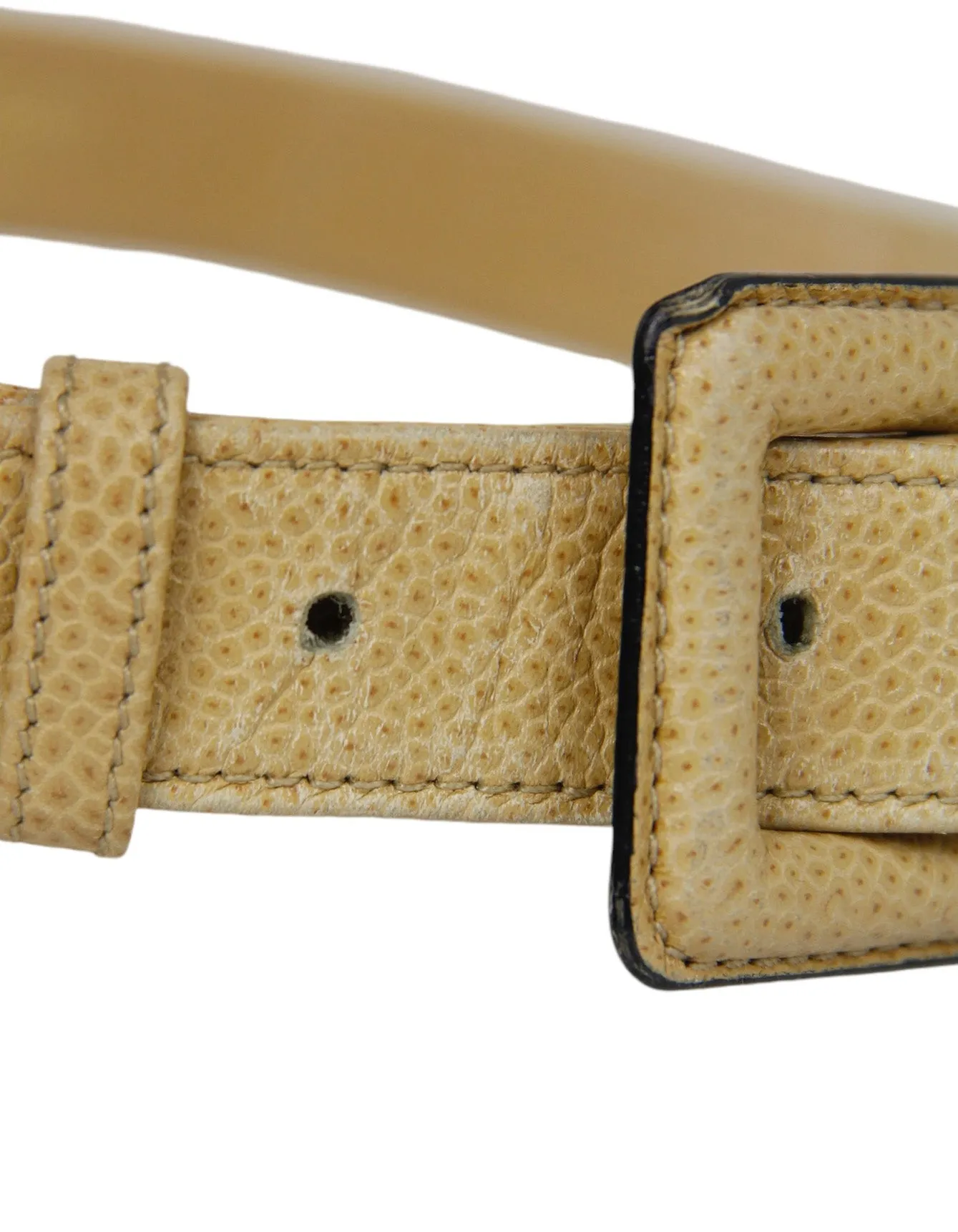 Chanel '90s Beige Caviar Quilted Belt Bag sz 85/34"
