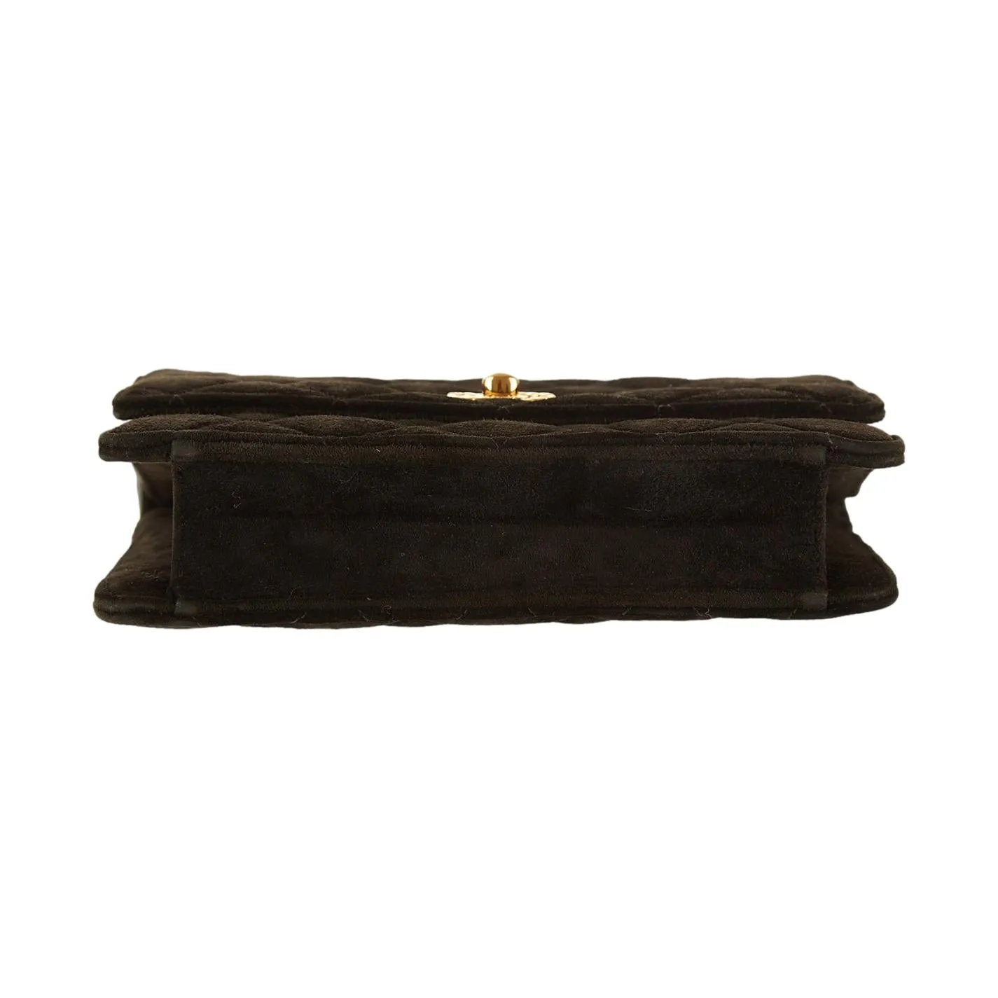 Chanel Black Suede Shoulder Bag