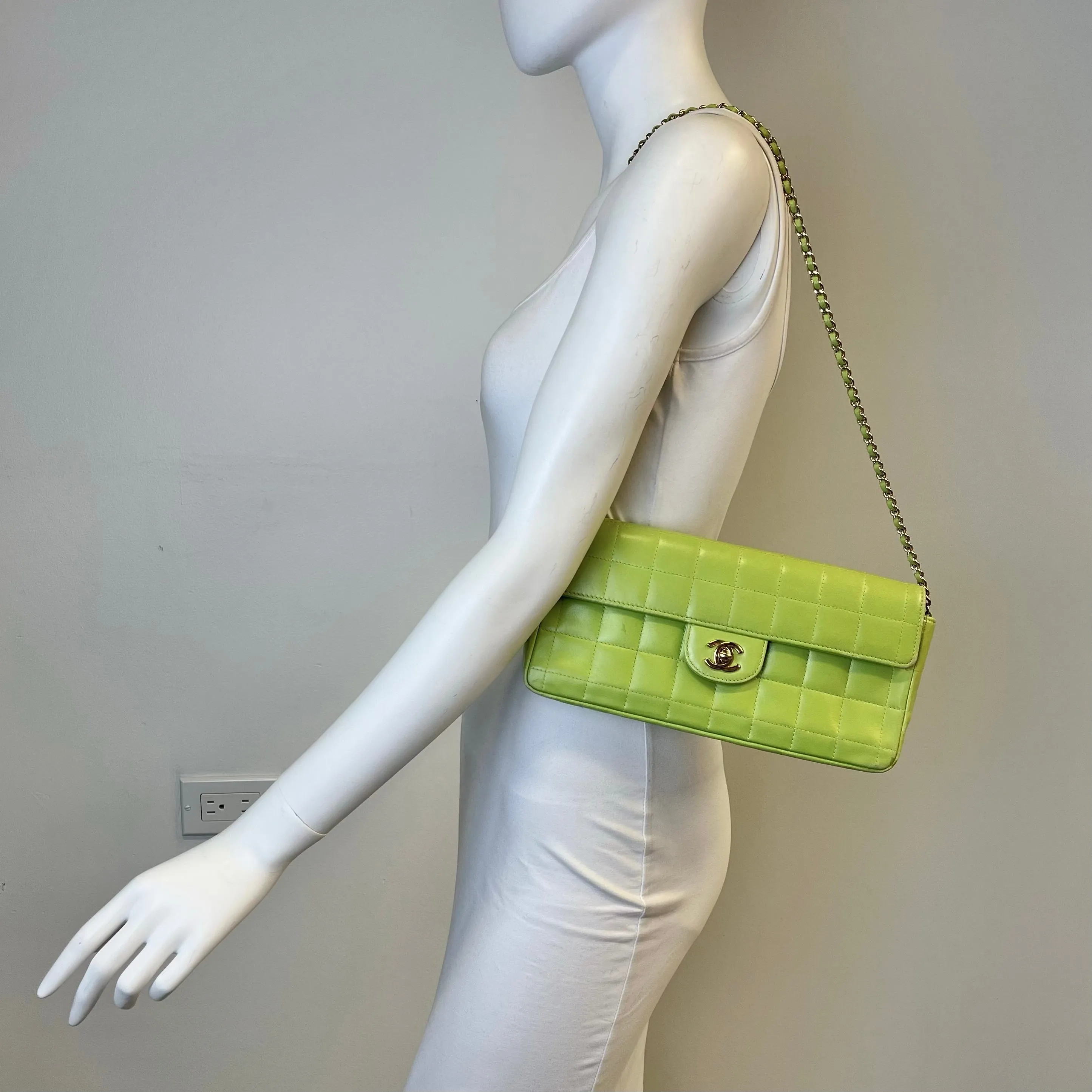 Chanel Chocolate BarEast West Flap  Bag