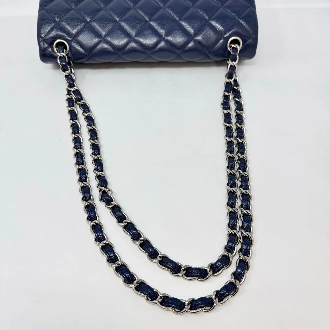 Chanel Classic Jumbo Caviar Double Flap Bag
