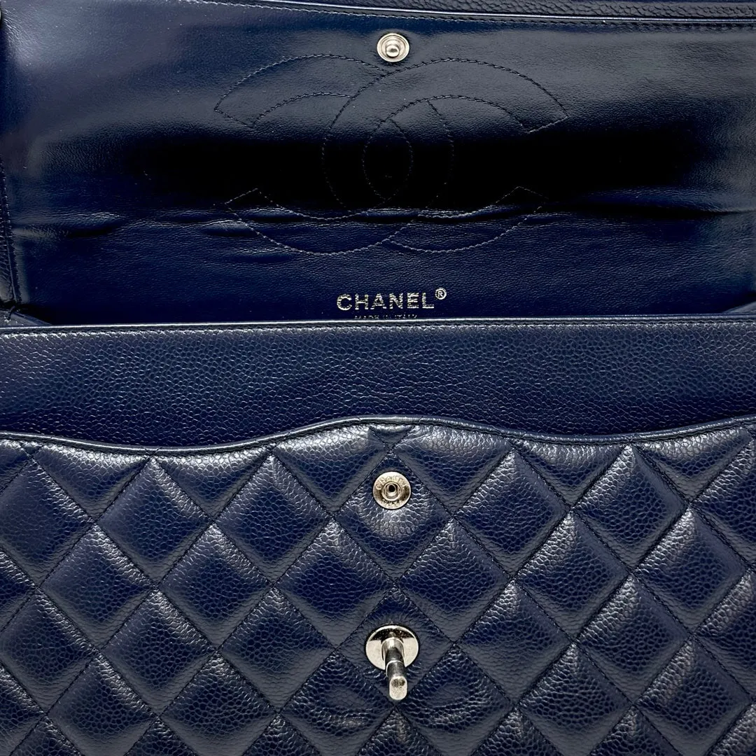 Chanel Classic Jumbo Caviar Double Flap Bag
