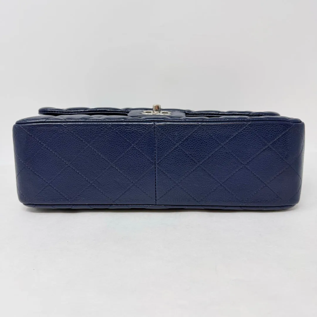 Chanel Classic Jumbo Caviar Double Flap Bag