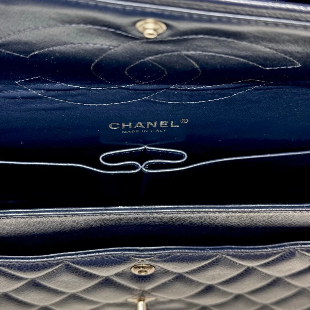 Chanel Classic Jumbo Caviar Double Flap Bag