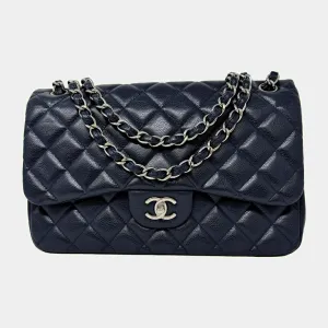Chanel Classic Jumbo Caviar Double Flap Bag