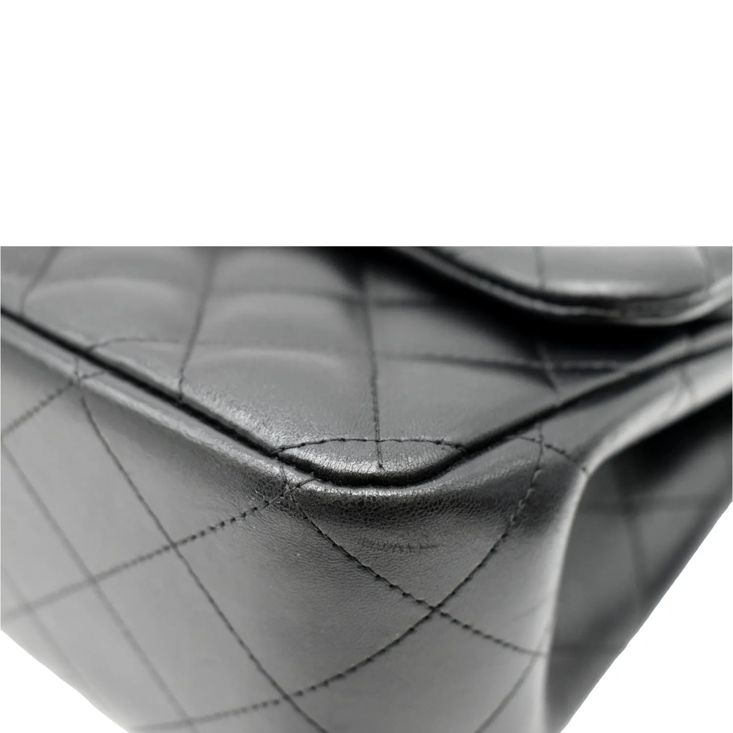 CHANEL Jumbo Double Flap Calfskin Leather Shoulder Bag Black