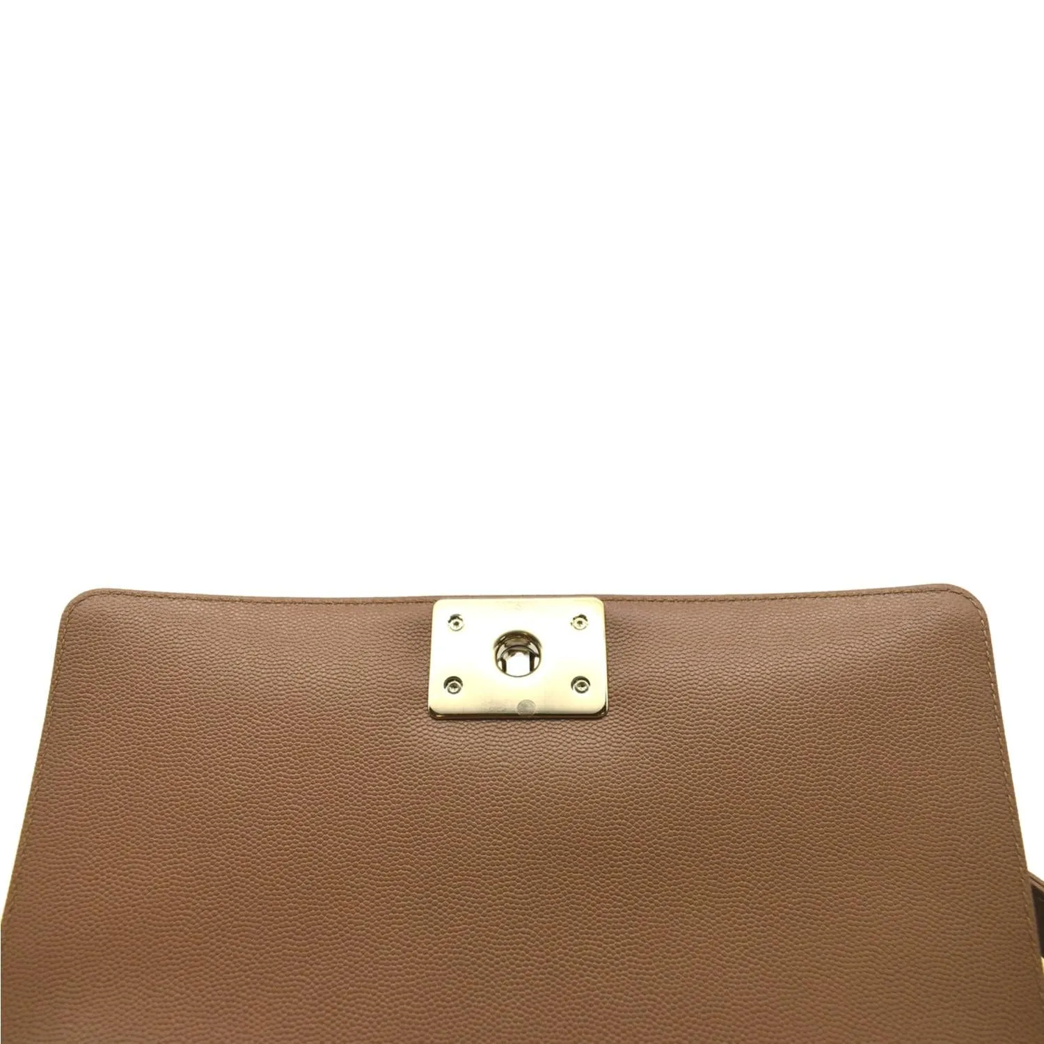 CHANEL Medium Boy Flap Chevron Caviar Leather Crossbody Bag Beige