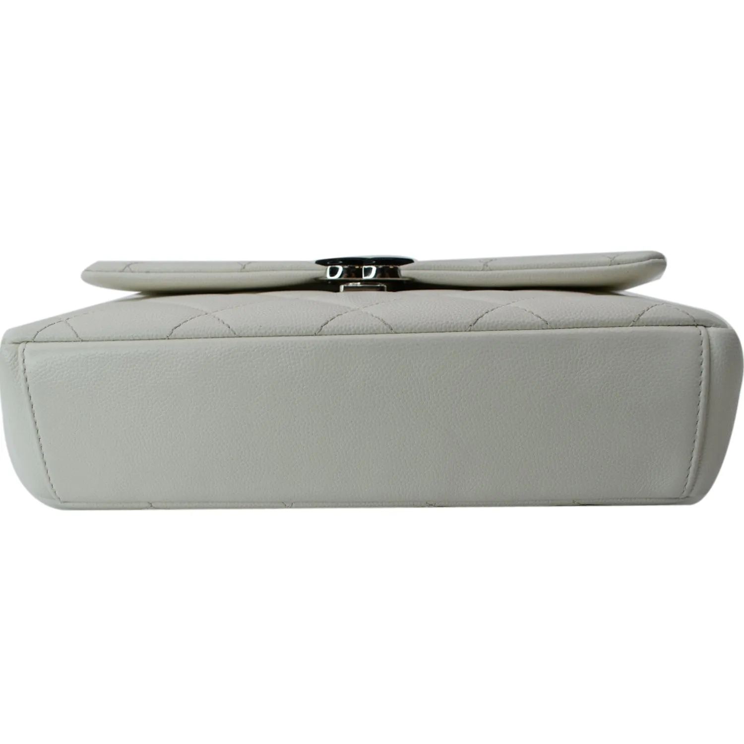 CHANEL My Everything Caviar Quilted Leather Flap Shoulder Bag White