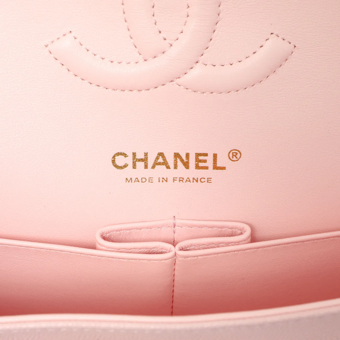 Chanel Pink Quilted Caviar Medium Classic Double Flap