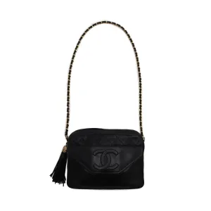 Chanel Quilted Lambskin CC Tassel Camera Bag
