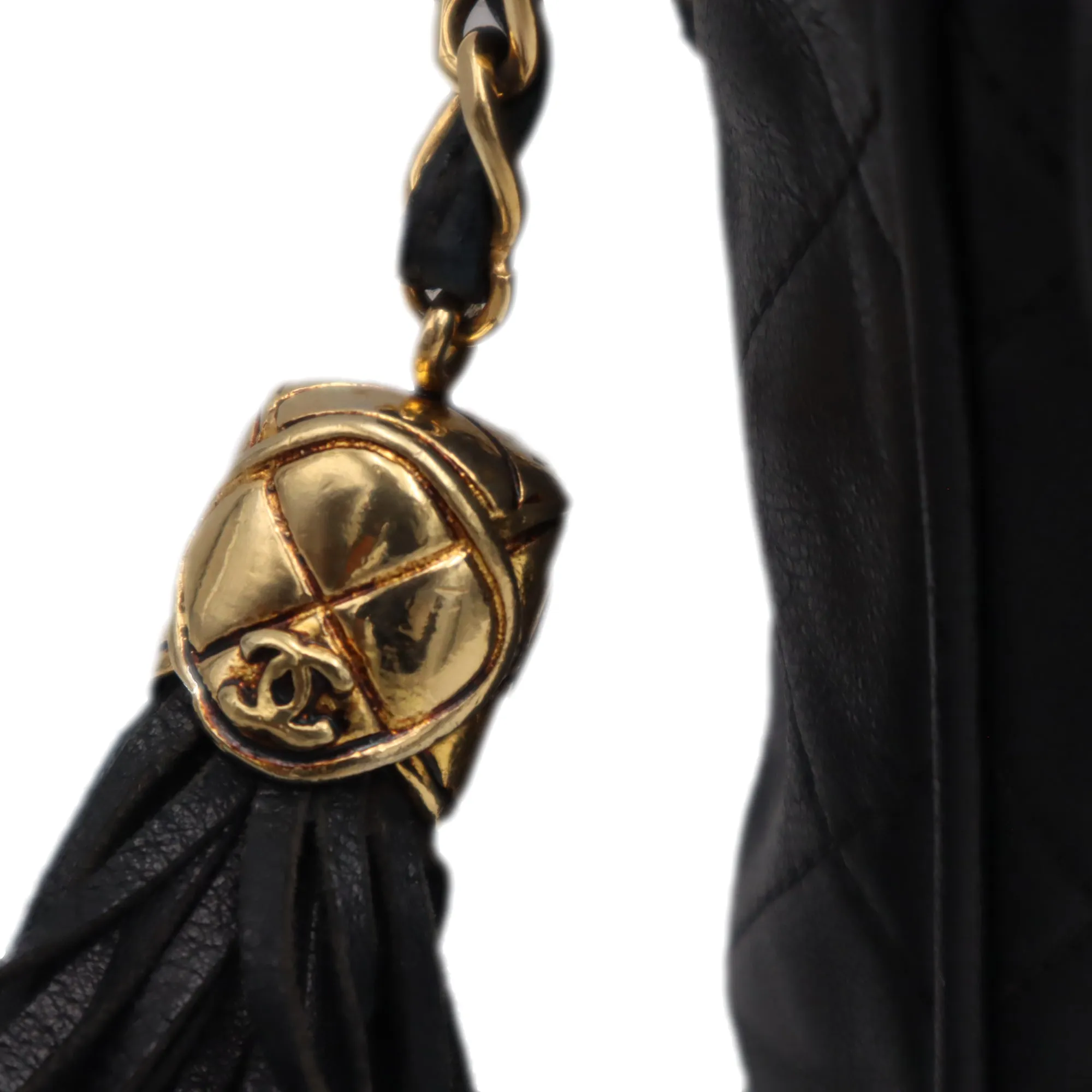 Chanel Quilted Lambskin CC Tassel Camera Bag