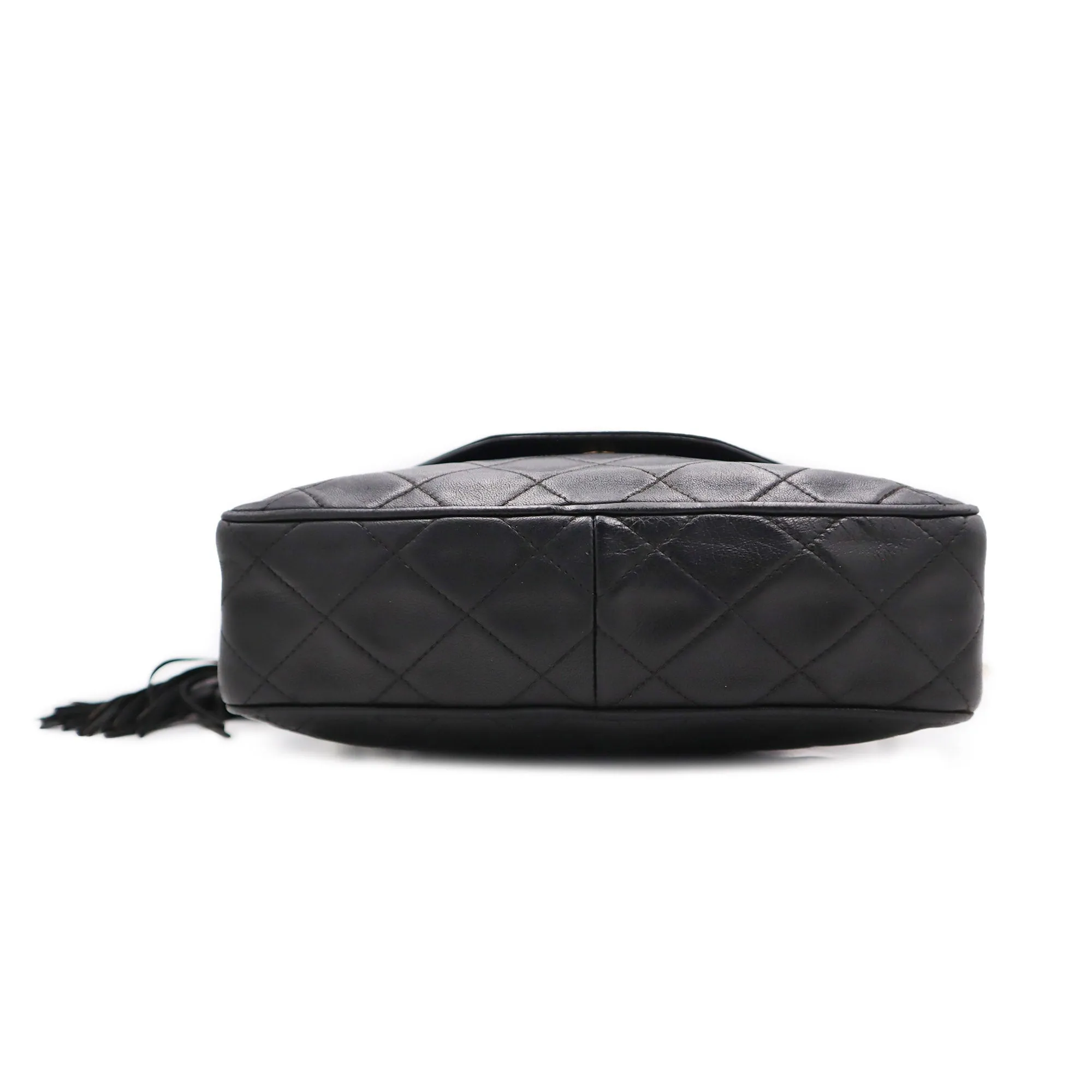 Chanel Quilted Lambskin CC Tassel Camera Bag