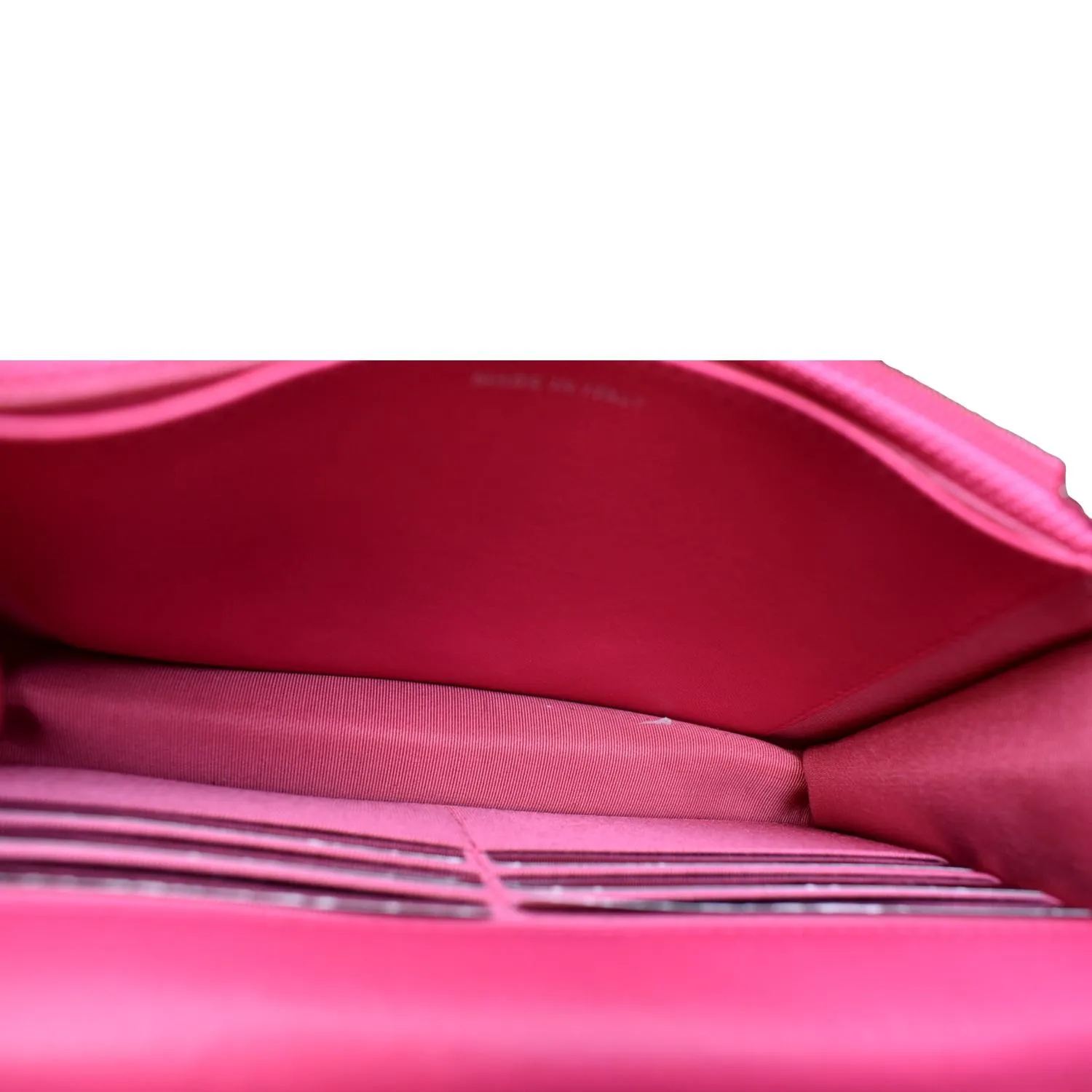 CHANEL WOC Quilted Leather Crossbody Wallet Fuchsia Pink
