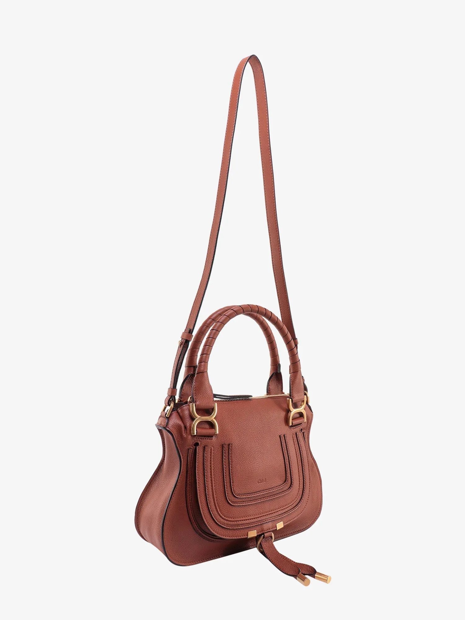 Chloe' Marcie Small Leather Handbag With Removable Shoulder Strap