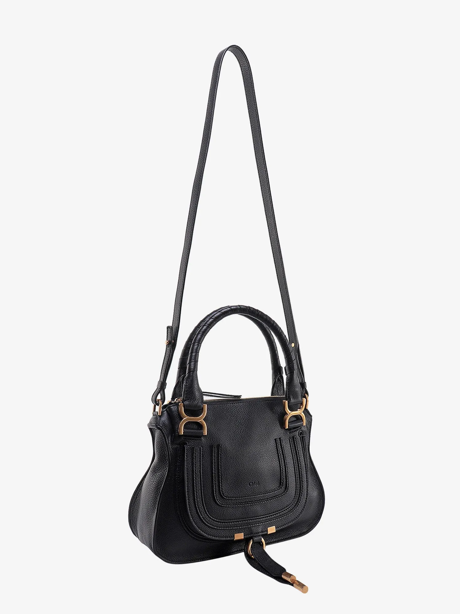Chloe' Marcie Small Leather Handbag With Removable Shoulder Strap
