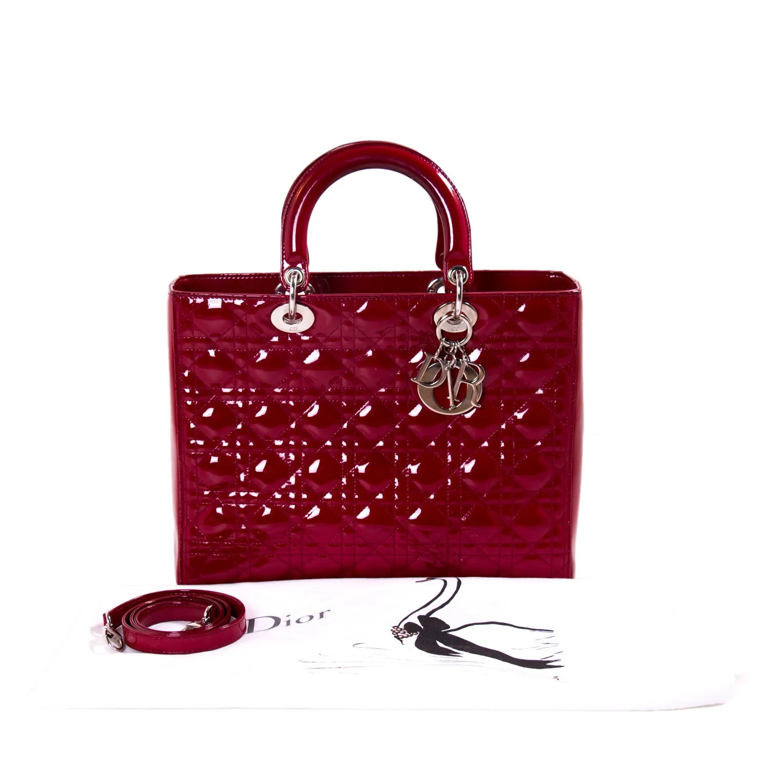 Christian Dior Large Patent Lady Dior