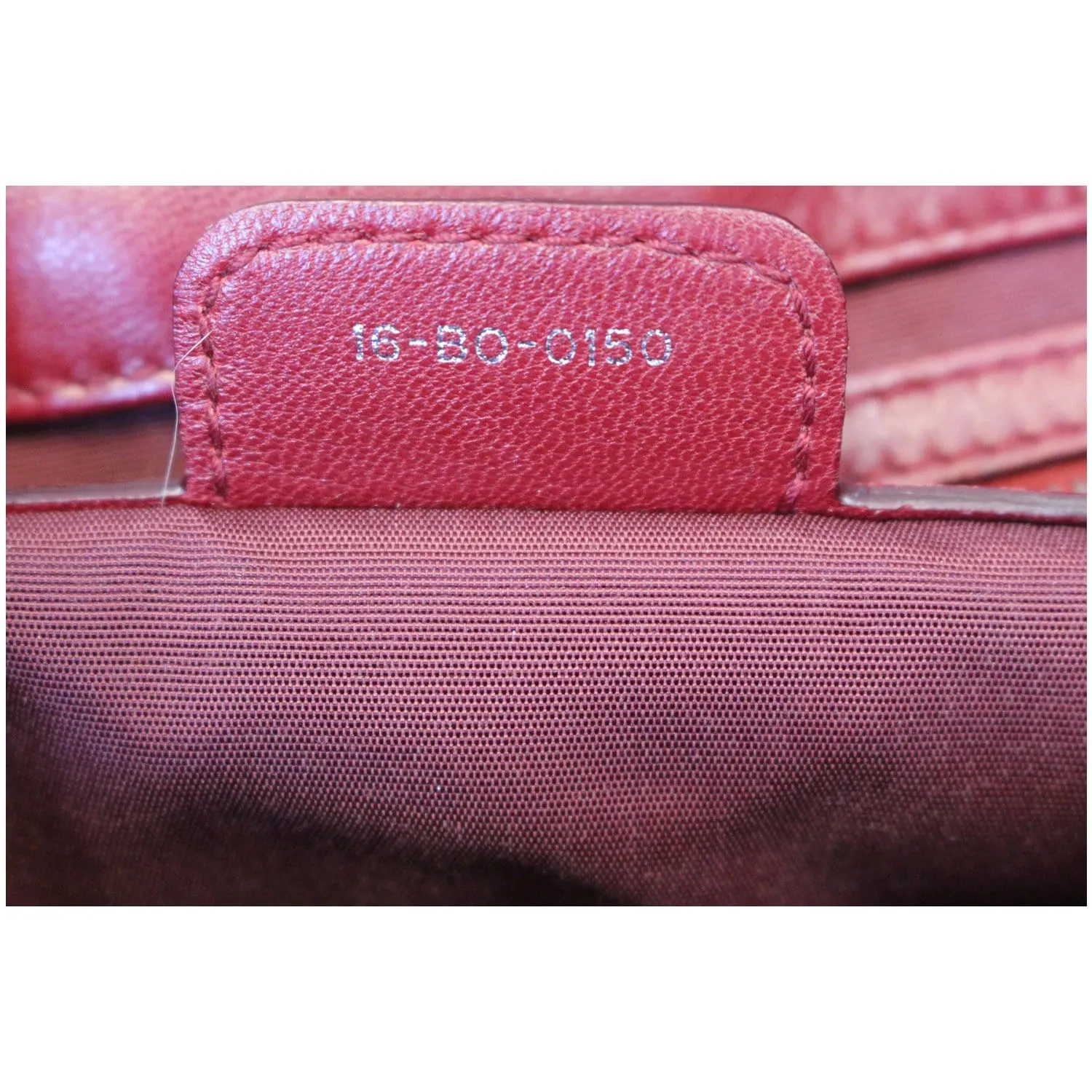 CHRISTIAN DIOR Medium Flap Cannage Leather Shoulder Bag Red