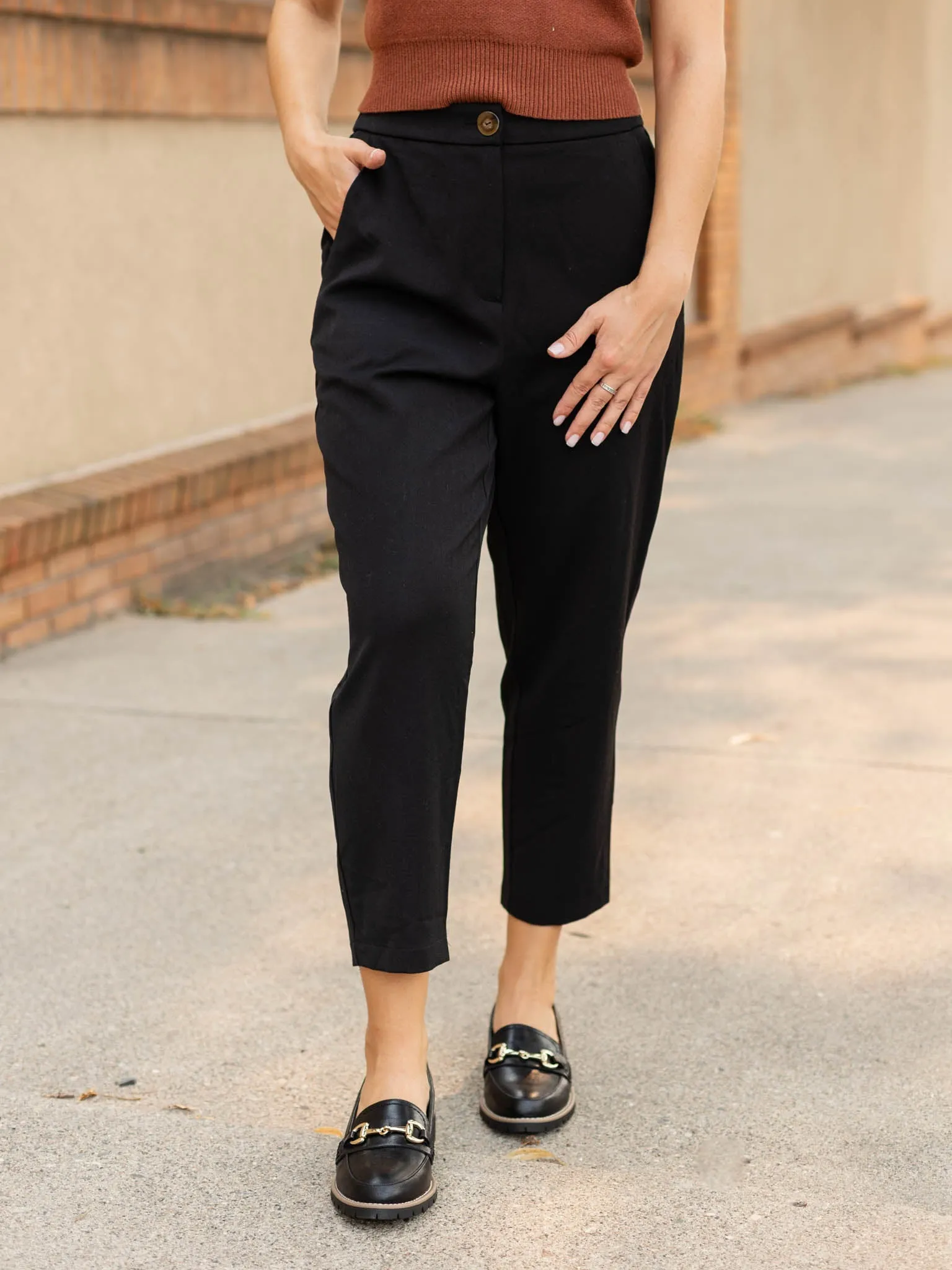 Classic Zipper Closure Pant
