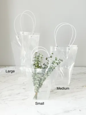 Clear Flower Bag with Trapezoid Shape