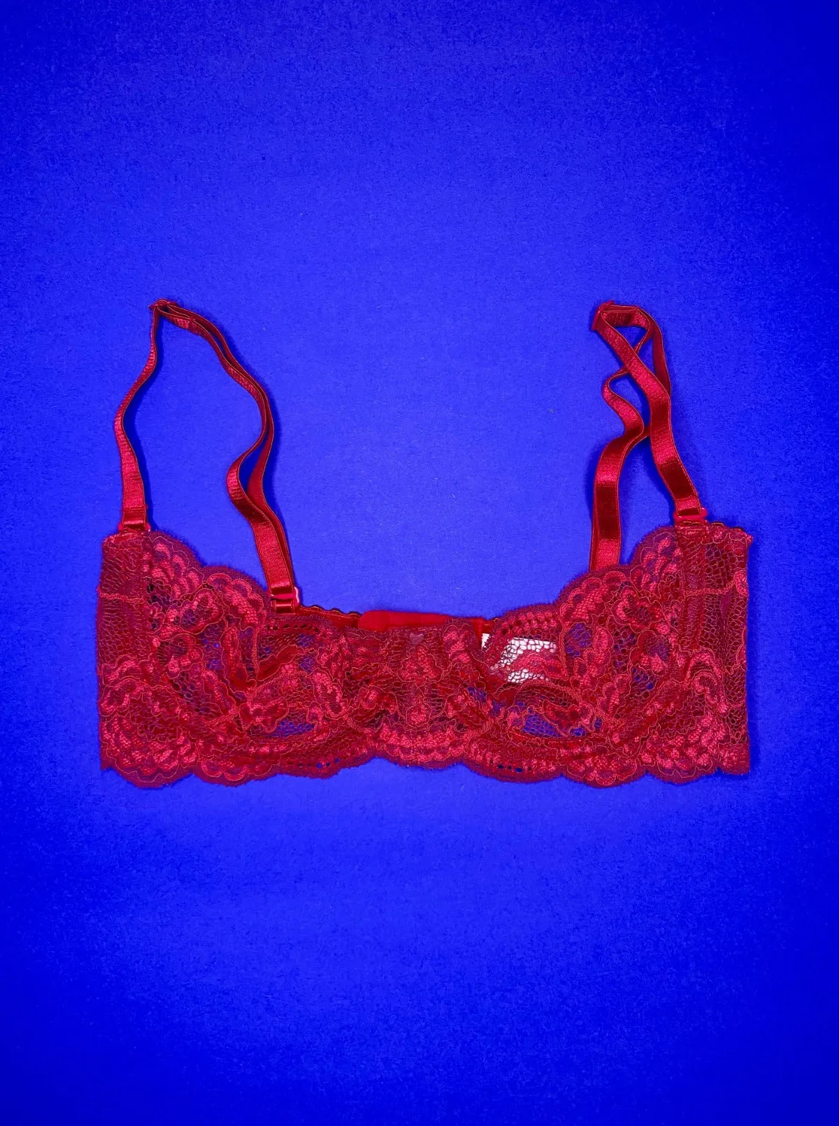 Clo: Fortuna Abierto Half Cup Bra - Chili Pepper