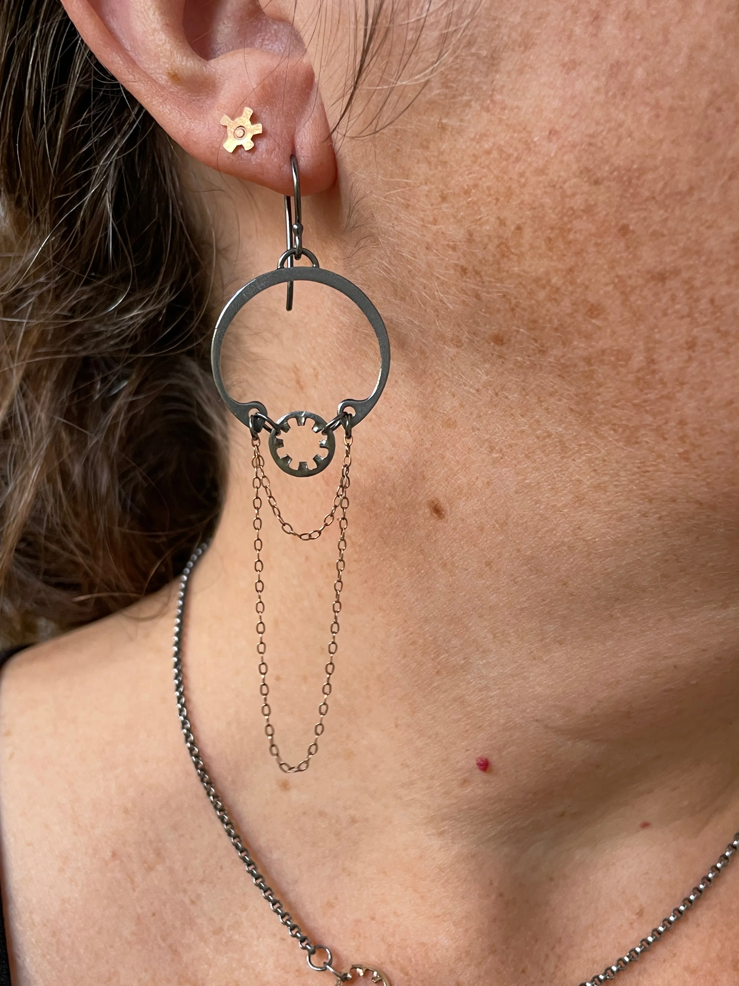 Clutch and Grace 14ky Chandelier Earrings