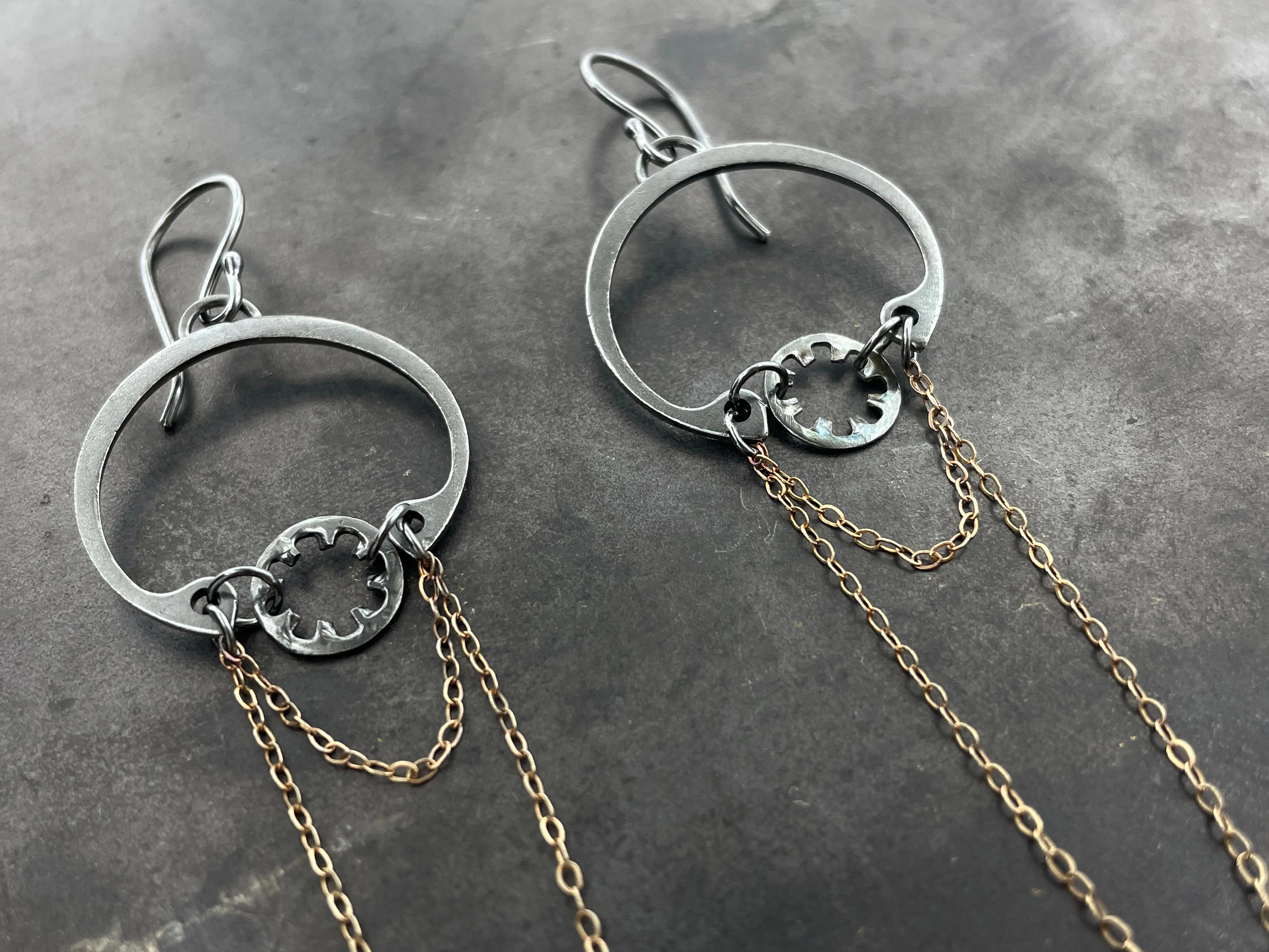Clutch and Grace 14ky Chandelier Earrings
