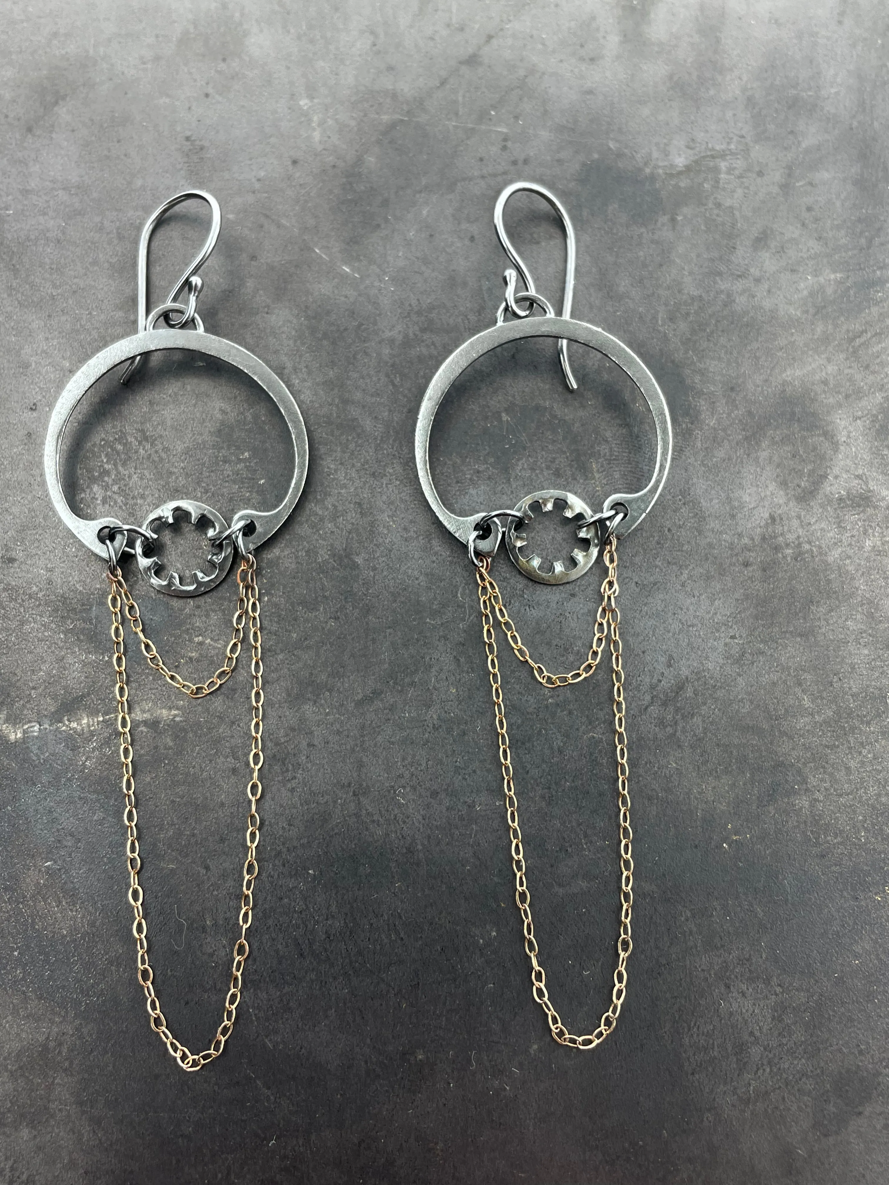 Clutch and Grace 14ky Chandelier Earrings