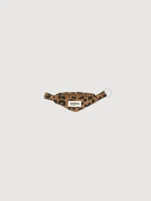 Come Bag Leopard Cannelle mini belt bag-shaped keyring | Hindibag