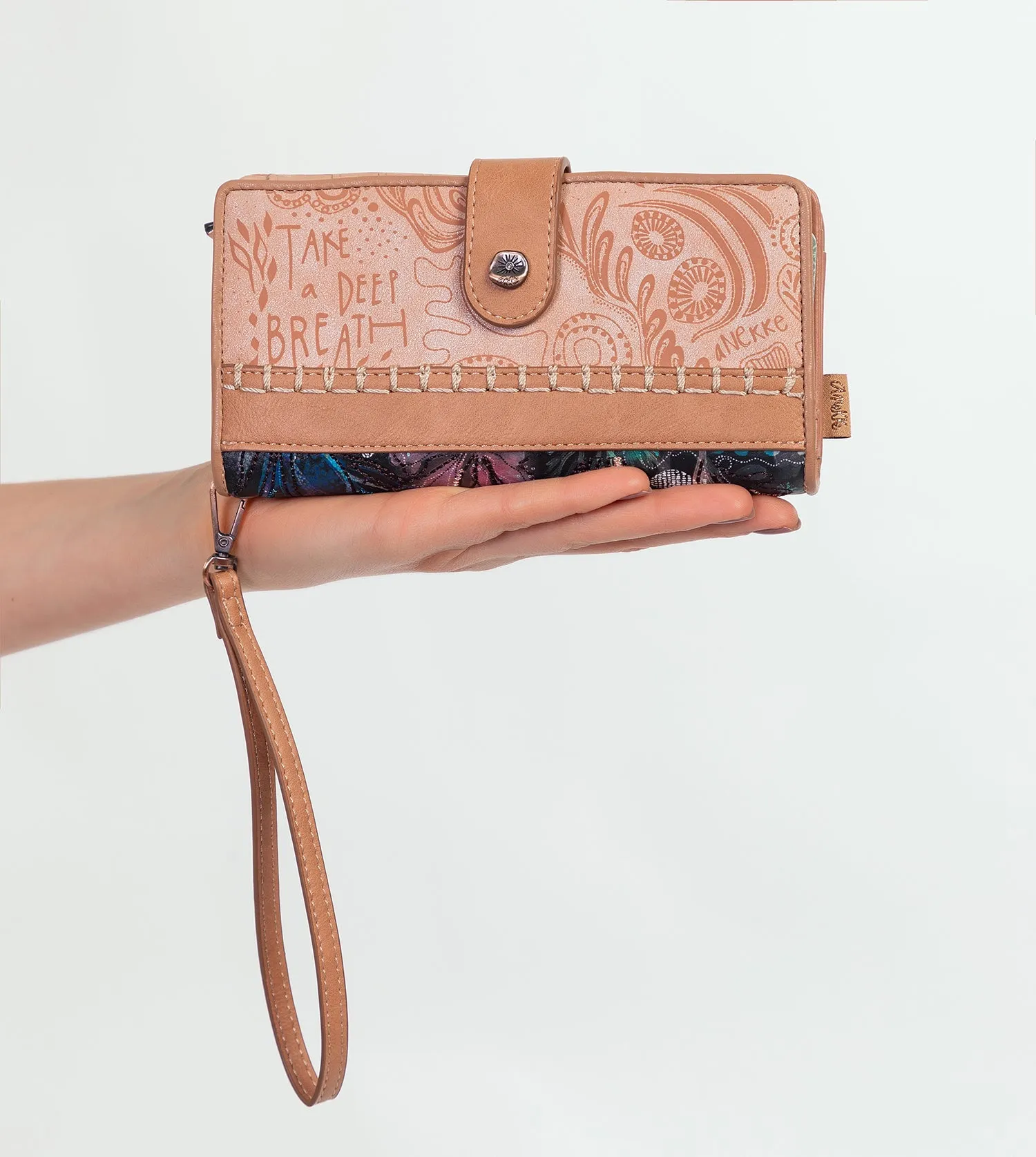 Coral black Large wallet