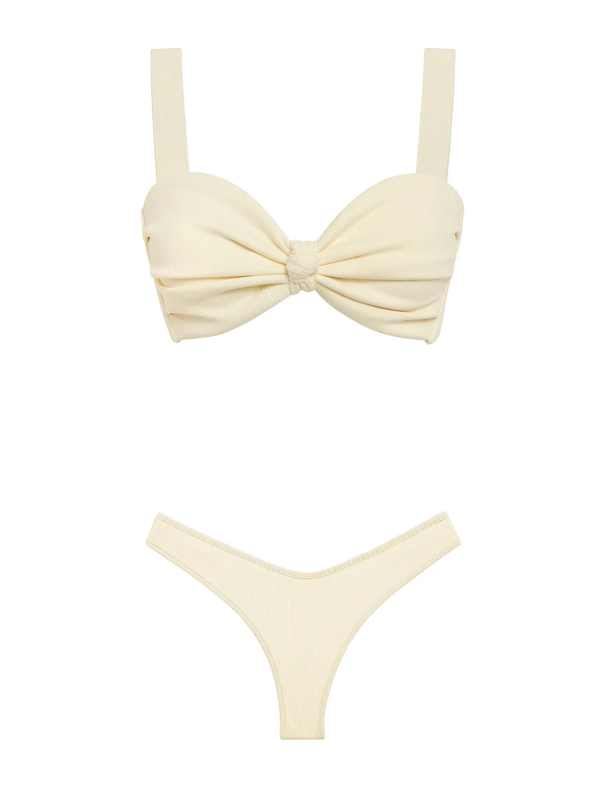 Cream Rib Hayden Bikini-Cream Rib Lulu Bikini ::RET