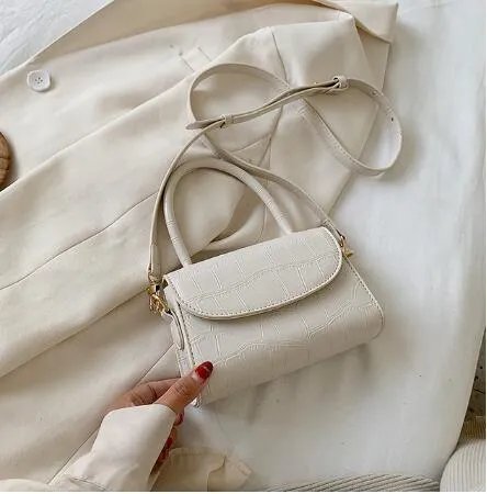 Crocodile patent mini Crossbody Bags For Women 2020 Small Handbag Small Bag PU Leather Hand Bag Ladies Designer Evening Bags