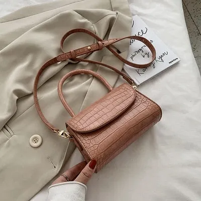 Crocodile patent mini Crossbody Bags For Women 2020 Small Handbag Small Bag PU Leather Hand Bag Ladies Designer Evening Bags