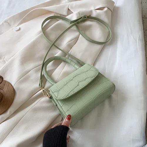 Crocodile patent mini Crossbody Bags For Women 2020 Small Handbag Small Bag PU Leather Hand Bag Ladies Designer Evening Bags