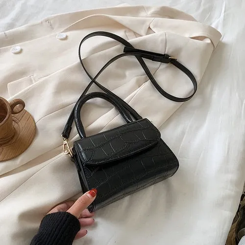 Crocodile patent mini Crossbody Bags For Women 2020 Small Handbag Small Bag PU Leather Hand Bag Ladies Designer Evening Bags