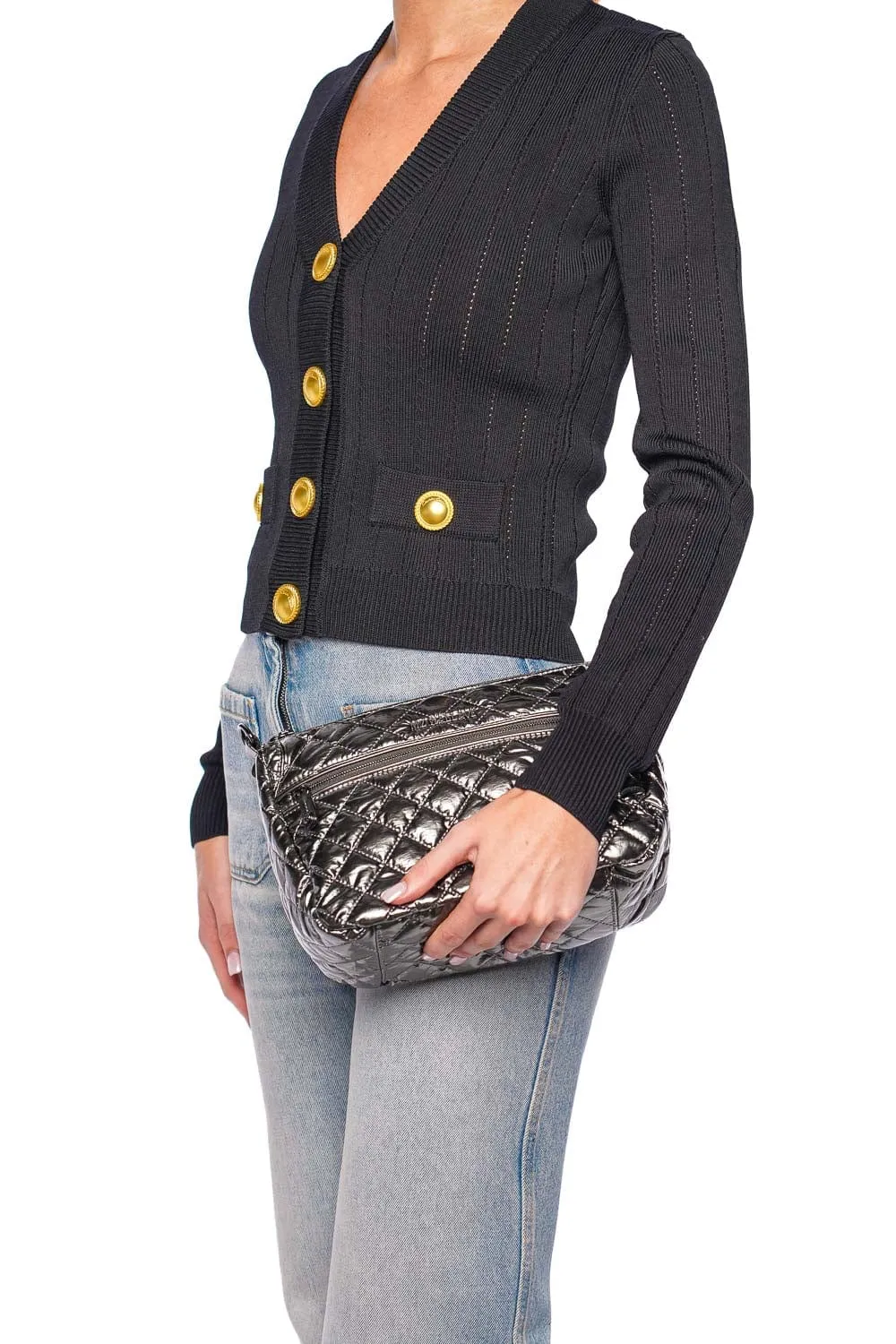 Crosby Ella Quilted Nylon Shoulder Bag