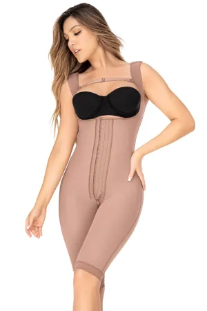 Cross Back Support Knee Length Shapewear