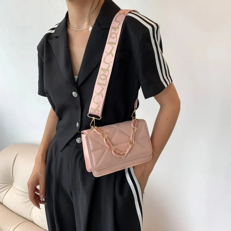 Crossbody Bags Adjustable Shoulder Straps Shopper Clutch Purses New Stone Pattern Square Handbags For Winter