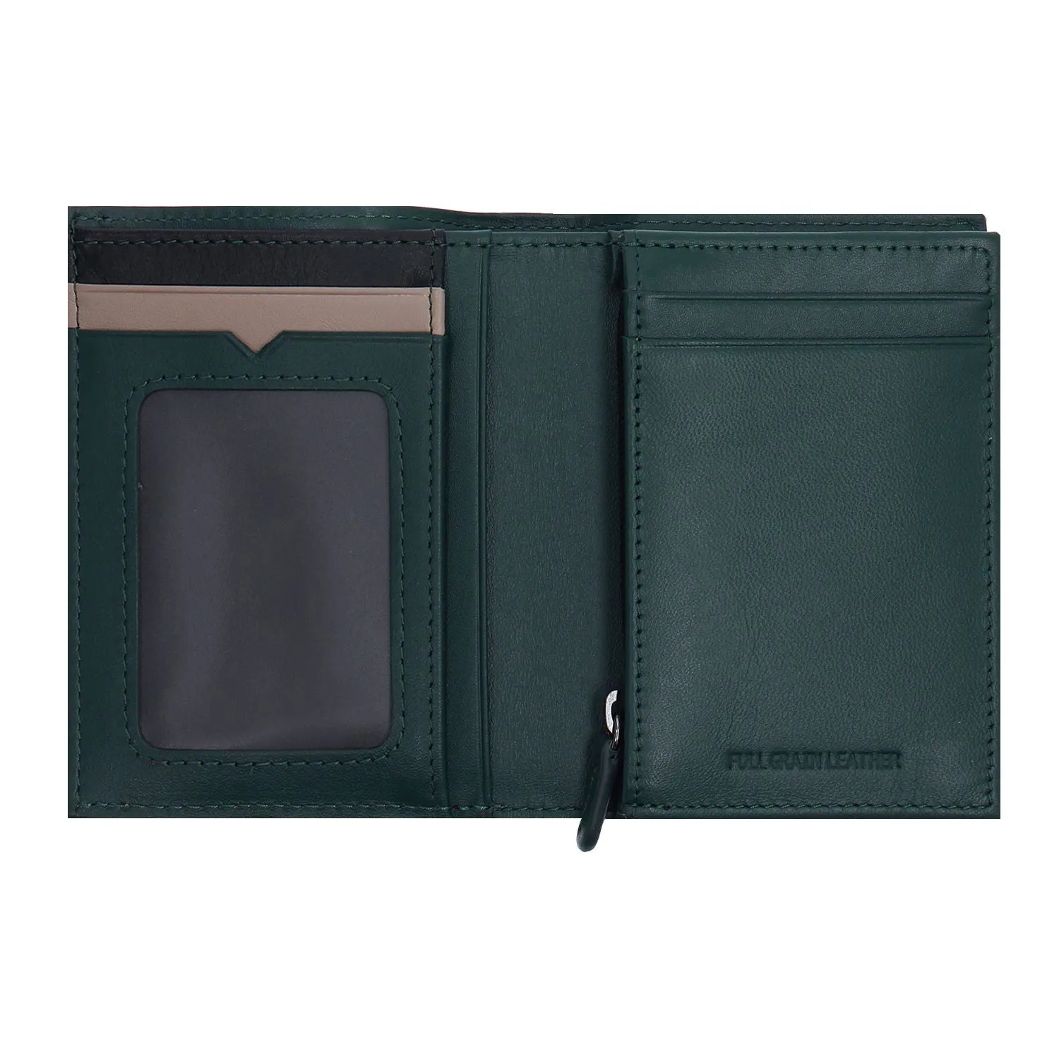 Crossing Modish Short Leather Wallet With Coin Pouch RFID