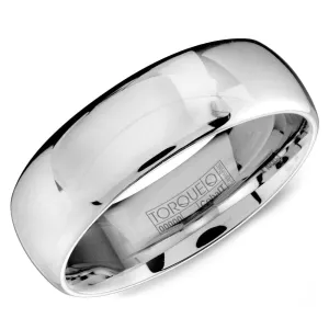 Crown Ring White Cobalt Wedding Band