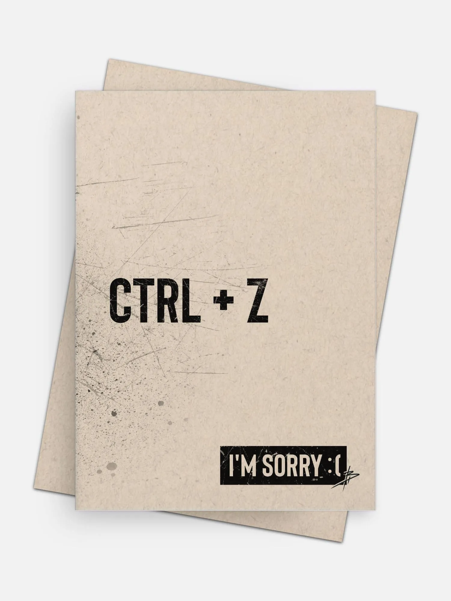 CTRL Z / I’m Sorry Apology Card