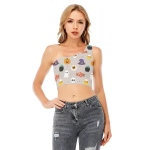 Cute Women's One-Shoulder Cropped Top