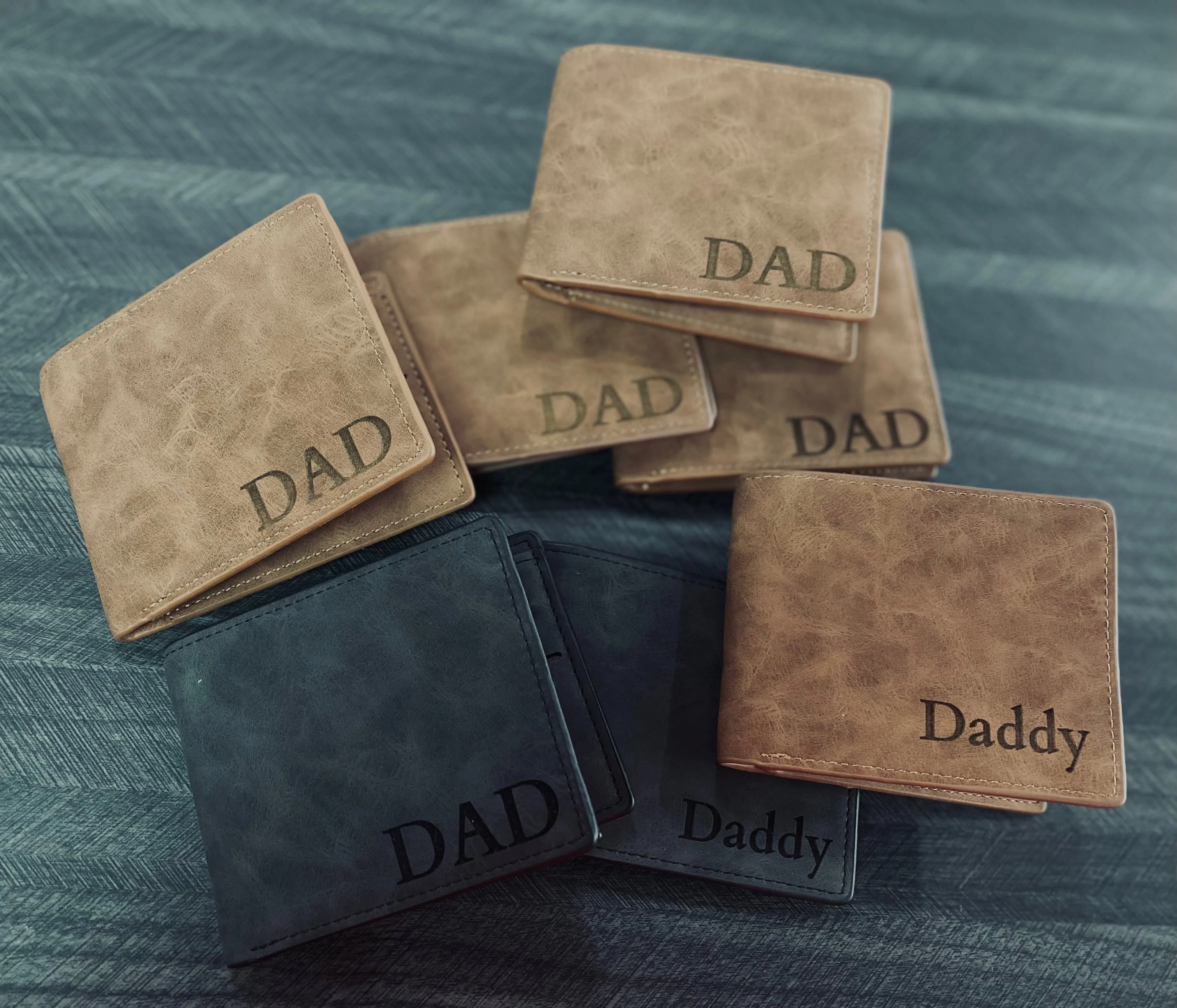 Dad Daddy Engraved Wallets