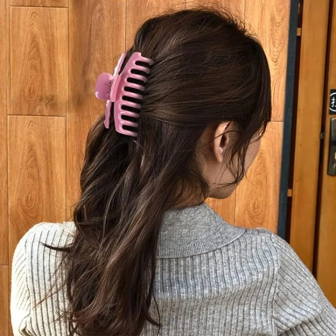 Dark Gray Hair Claw Clip