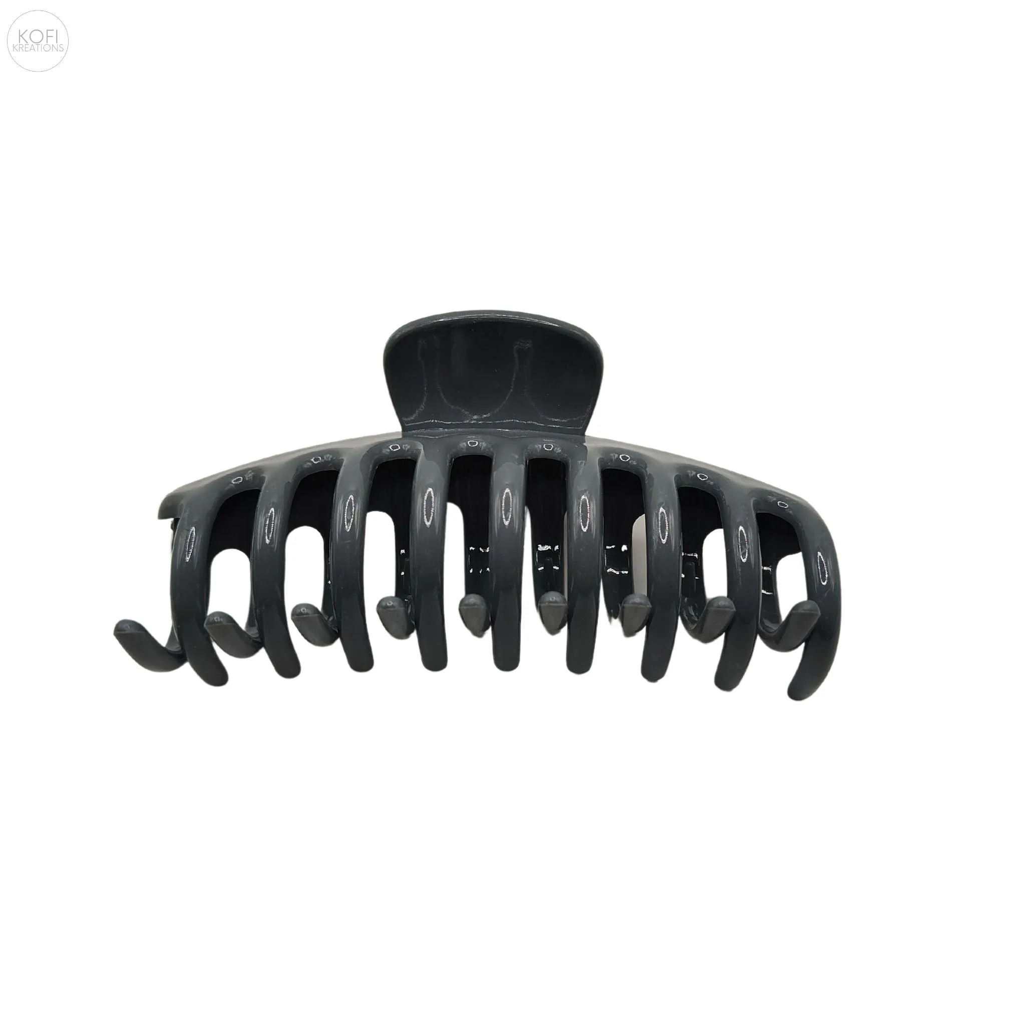 Dark Gray Hair Claw Clip