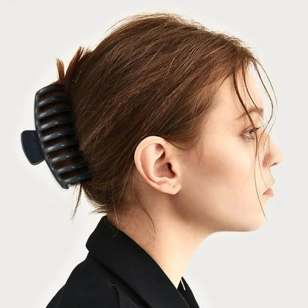 Dark Gray Hair Claw Clip